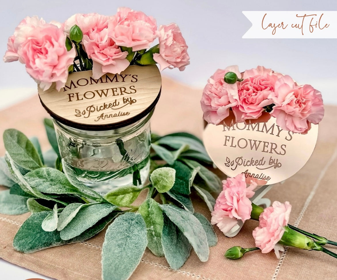 Mason Jar Flower Toppers