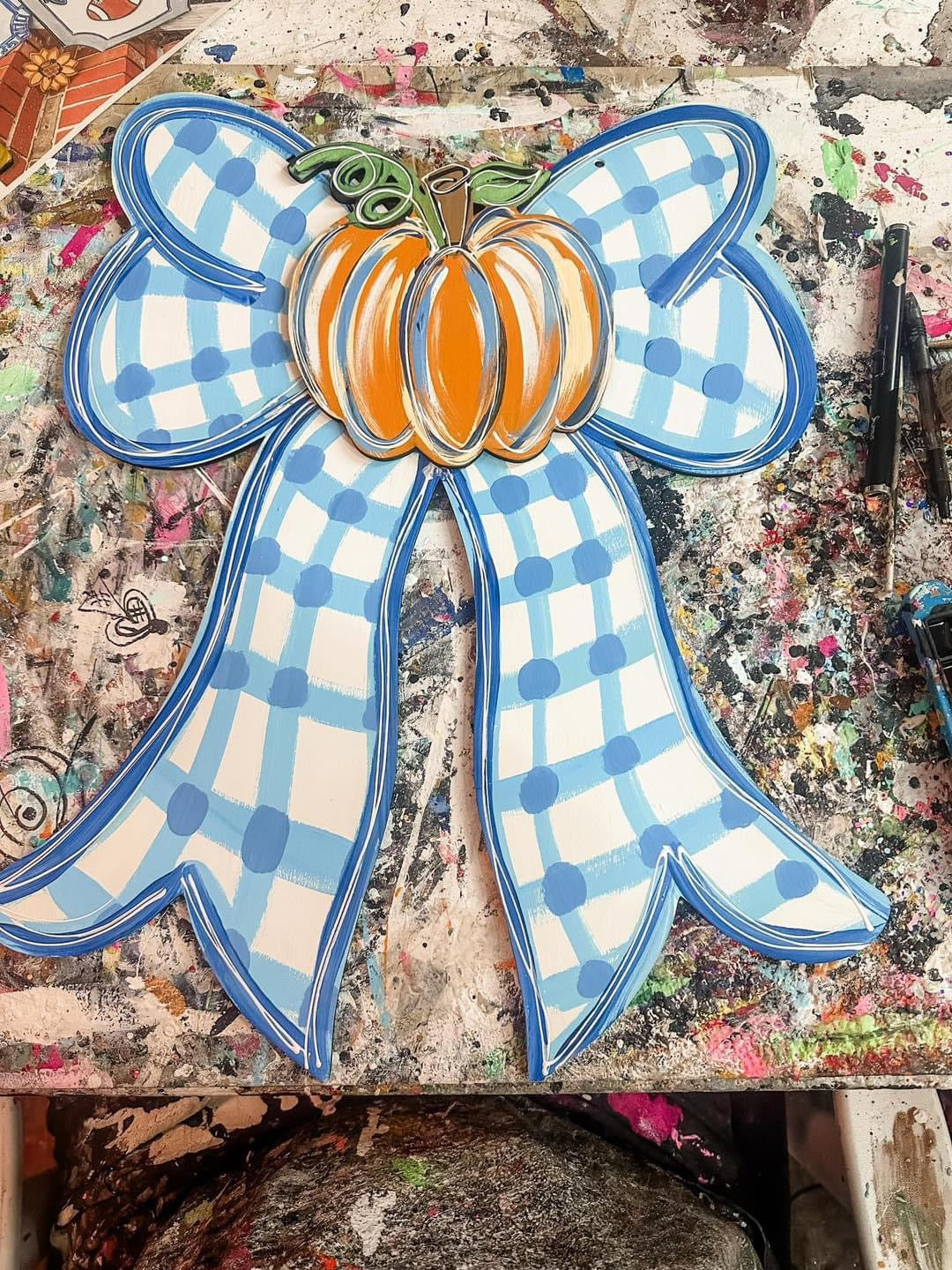 Fall Pumpkin Bow!