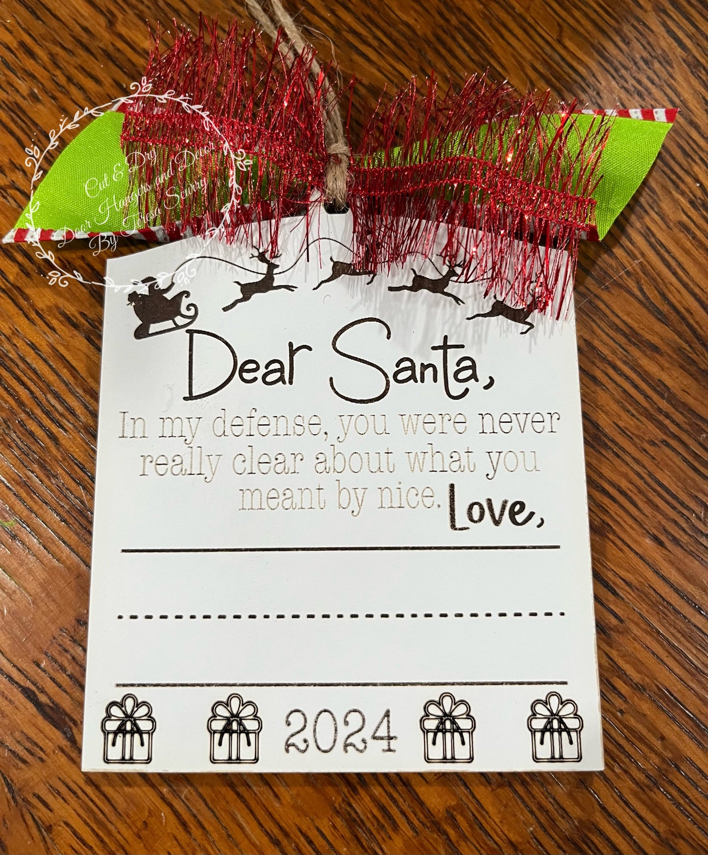 Dear Santa, Ornament