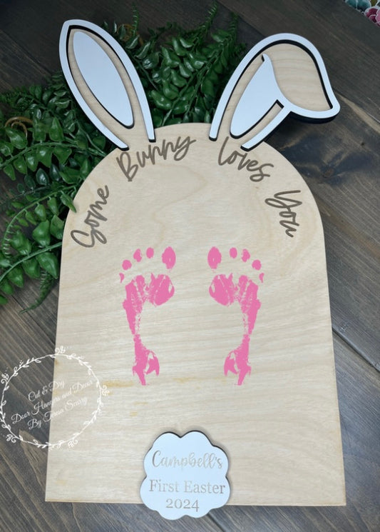 Easter Bunny Foot Print Kit