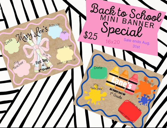 Back to School Banners